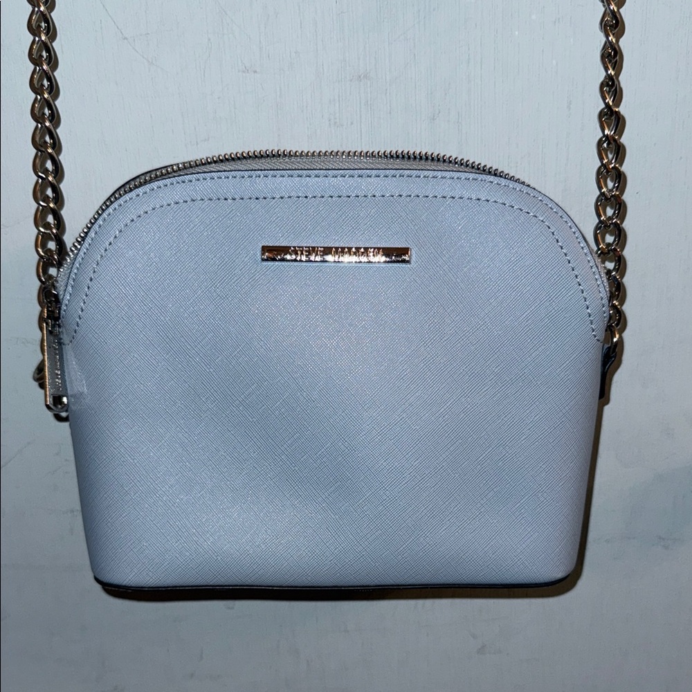 Steve Madden Sky Blue Crossbody Bag with Chain Strap